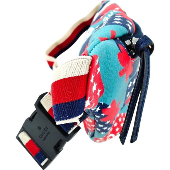 316510BH (X6) Gucci Waist Bag Blue PVC - Picture 2 of 9